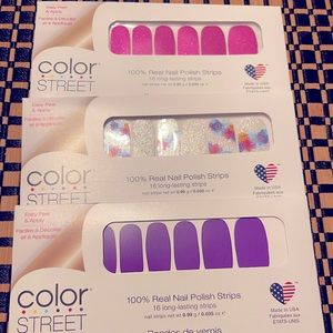 NIB 3 Packs of Color Street Supercharged, Paint the Town, and Show Time